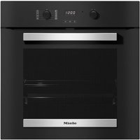 Miele H2455BP Built In Electric Single Oven with Pyrolytic Cleaning - Black - A+ Rated