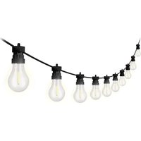 4lite Antheia Solar IP44 Festoon Outdoor String Lights with 10x Warm W