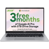 ACER 314 14" Chromebook - MediaTek Kompanio 540, 128 GB eMMC, Silver