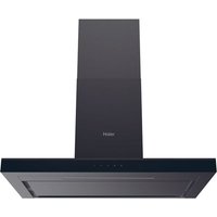 Haier I-Clean Series 4 HATS9CBS4B 90cm Chimney Cooker Hood for Ducted/Recirculating Ventilation - Black