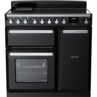 RANGEMASTER Estel Deluxe ESDL90EIPGBL/CM1 90 cm Electric Induction Range Cooker - Black & Chrome