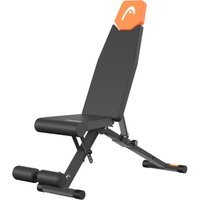 HEAD HA369 Foldable Fitness Bench - Black & Orange