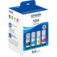 EPSON 104 EcoTank Black, Cyan, Magenta & Yellow Ink Bottles