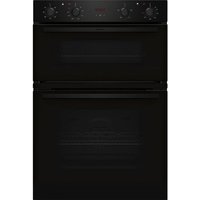 Neff U1DCC0AK3B CircoTherm Main oven, 2 functions, Red LED display. 2nd oven 3 functions