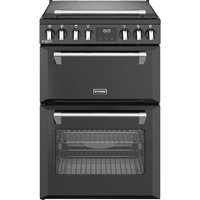 Stoves 60cm wide Double Oven Richmond Deluxe 60Ei RTY Mini Range Electric Cooker with Induction Hob - Black - A/A Rated
