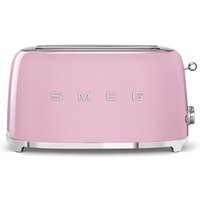 SMEG 50's Retro Style TSF02PKUK 4-Slice Toaster - Pink