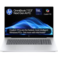 HP OmniBook 7 NGAI 17.3" Laptop - Intel® Core™ Ultra 7, 1 TB SSD, 16GB RAM, Silver