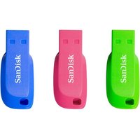 SANDISK Cruzer Blade USB 2.0 Memory Stick - 32 GB, Pack of 3