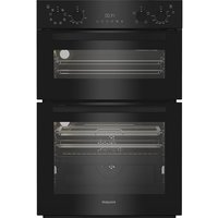 Hotpoint Built in double oven DIH 82G1A B Hotpoint 89cm Built In Double Fan Oven with Air Fry and Telescopic Shelf