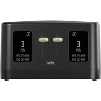 Click to view product details and reviews for Cello Tr186 Bk 4 Slice Toaster Black. Click to view product details and reviews for Cello Tr186 Bk 4 Slice Toaster Black.