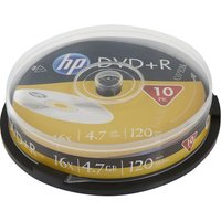 HP 16x Speed DVD+R Blank DVDs - Pack of 10