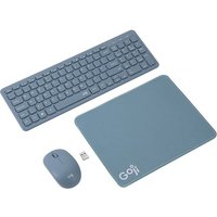 GOJI 3-in-1 Wireless Keyboard & Mouse Set - Blue