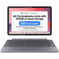 LENOVO Duet 10.95" 2 in 1 Chromebook - MediaTek Kompanio 838, 128 GB eMMC, Grey
