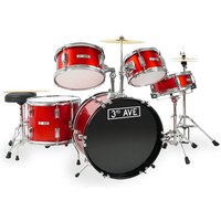Click to view product details and reviews for 3rd Avenue Junior 5 Piece Drum Kit Red. Click to view product details and reviews for 3rd Avenue Junior 5 Piece Drum Kit Red.