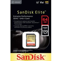 SANDISK Extreme Plus Class 10 SDXC Memory Card - 64 GB
