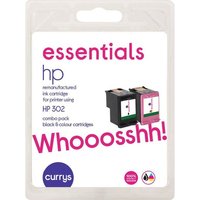 Click to view product details and reviews for Essentials Hp 302 Black Tri Colour Ink Cartridges Twin Pack. Click to view product details and reviews for Essentials Hp 302 Black Tri Colour Ink Cartridges Twin Pack.