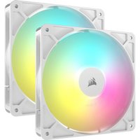 CORSAIR RS140 ARGB PWM 140 mm White Case Fan - Dual Pack