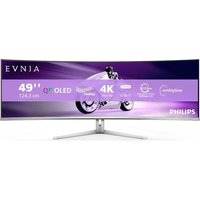PHILIPS Evnia 8000 49M2C8900L Dual Quad HD 49" Curved Quantum Dot Gaming Monitor - White