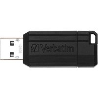 VERBATIM PinStripe USB 2.0 Memory Stick - 128 GB, Black