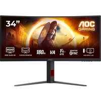 AOC CU34G4 Wide Quad HD 34" Curved VA Gaming Monitor - Black