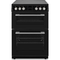 Montpellier MDOI60FK 60Cm Freestanding Induction Cooker Double Oven Black, White