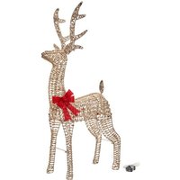 SMART GARDEN Glitter Twist Light Up Christmas Reindeer - 80 cm, Gold