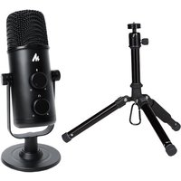 Maono USB-C Studio Desk Top Podcast Microphone Kit with Portable Mid-Size Tripod