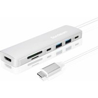 SANDSTROM S7IN1AP25 7-port USB Type-C Connection Hub