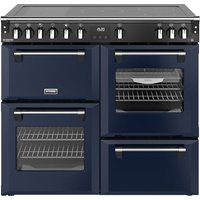 Stoves Richmond Deluxe 100Ei 100cm wide Electric Range Cooker with Induction Hob - Midnight Blue - A Rated