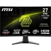MSI MAG 276CXF Full HD 27" Curved Rapid VA LCD Gaming Monitor - Black