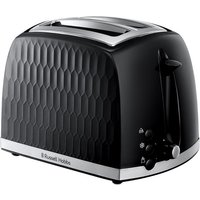 RUSSELL HOBBS Honeycomb 2-Slice Toaster - Black