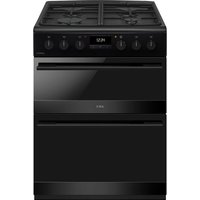 CDA CFD600MB 60cm Wide Dual Fuel Cooker - Black - A Rated