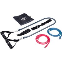 UMBRO 9-Piece Resistance Tube Set - Black, Blue & Red