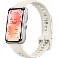 HUAWEI Band 11 Fitness Tracker - Aluminium with White Fluoroelastomer Strap