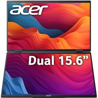 ACER PD163Q Dual Full HD 15.6" IPS LCD Portable Monitor - Silver