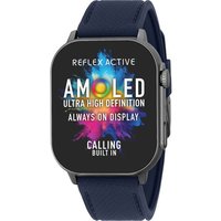 REFLEX ACTIVE Series 29 Smart Watch - Black with Navy Blue Silicone Strap