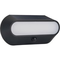 Luceco Carina Decorative Solar Bulkhead Light IP54 5W 470lm Black, Black