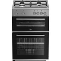 Beko FTG6201S 60cm wide Single Oven Gas Cooker - Silver - A+ Rated