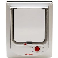 CLOSER PETS Cat Mate Electromagnetic Cat Flap - White