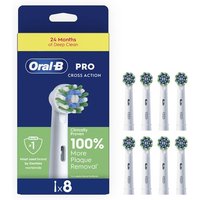 Currys Deal Enjoy 50% Discount on ORALB Pro Cross Action Brush Heads 8 Pack