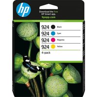 HP 924 Original Cyan, Magenta, Yellow & Black Ink Cartridge - Multipack