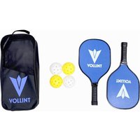 VOLLINT 2 Player Pickleball Set - Blue & Yellow