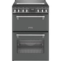 Stoves 60cm wide Double Oven Richmond Deluxe 60Ei RTY Mini Range Electric Cooker with Induction Hob - Anthracite - A/A Rated
