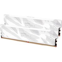 CRUCIAL Pro Overclocking 32 GB 6400 MHz DDR5 Memory Kit - 16 GB x 2, White