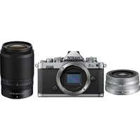 NIKON Z fc Mirrorless Camera with NIKKOR Z DX 16-50 mm f/3.5-6.3 VR & 50-250 mm f/4.5-6.3 VR Lens - Silver