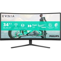 PHILIPS Evnia 34M2C3500L/00 Wide Quad HD 34" Curved VA LCD Gaming Monitor - Charcoal