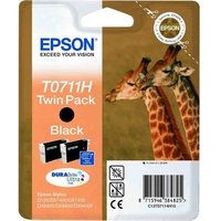 Click to view product details and reviews for Epson Giraffe T0711h Black Ink Cartridges Twin Pack. Click to view product details and reviews for Epson Giraffe T0711h Black Ink Cartridges Twin Pack.