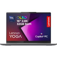 LENOVO Yoga 7 16" 2 in 1 Laptop, Copilot+ PC - Intel® Core™ Ultra 7, 1 TB SSD, Luna Grey