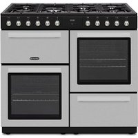 MONTPELLIER MDFRC100X 100 cm Dual Fuel Range Cooker - Inox & Chrome