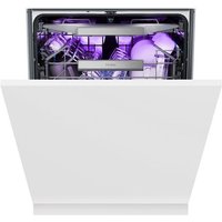 Haier I-PRO SHINE SERIES 6 - Biovitae Collection XS 4A4M4BB-80 Wifi Connected Fully Integrated Full Size Dishwasher - Black Bezel Control Panel with Sliding Door Hinge Kit - A Rated